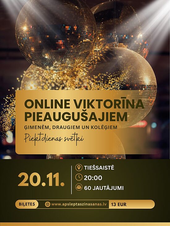 ONLINE 20.11. Piektdienas svētki (Pieaugušajiem)